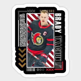 Brady Tkachuk Paper Poster Version 10 Sticker